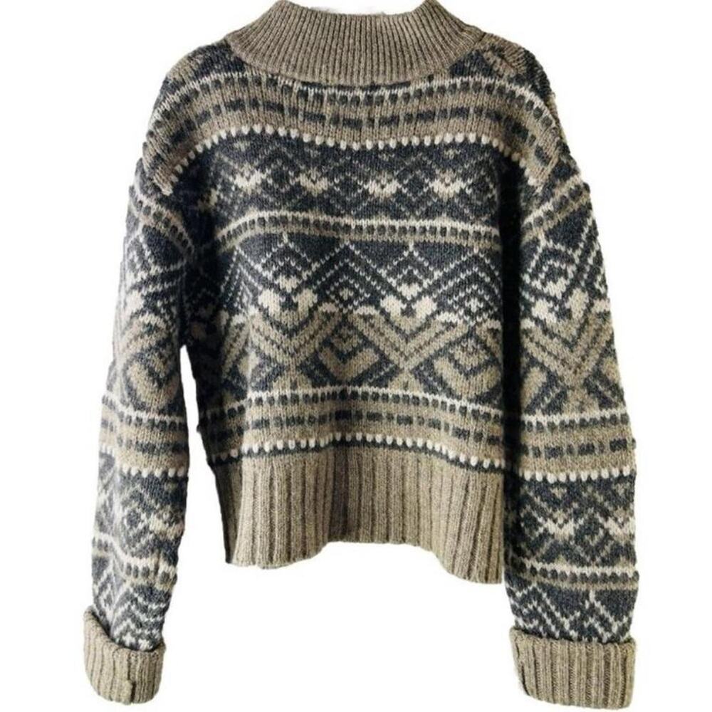 Vintage 1990s american eagle shetland wool Cardigan sweater